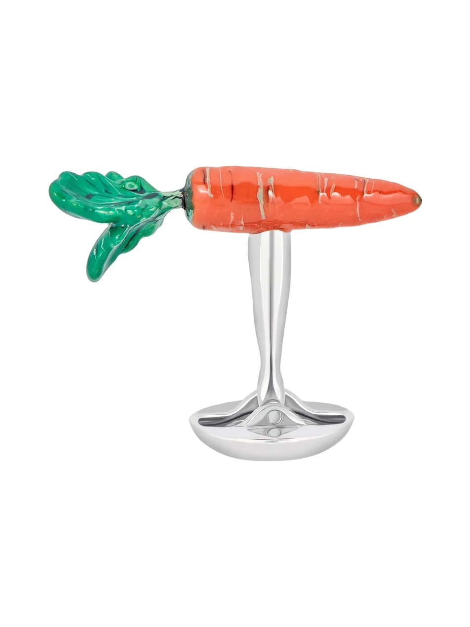 Men's Carrots Enamel Cufflinks