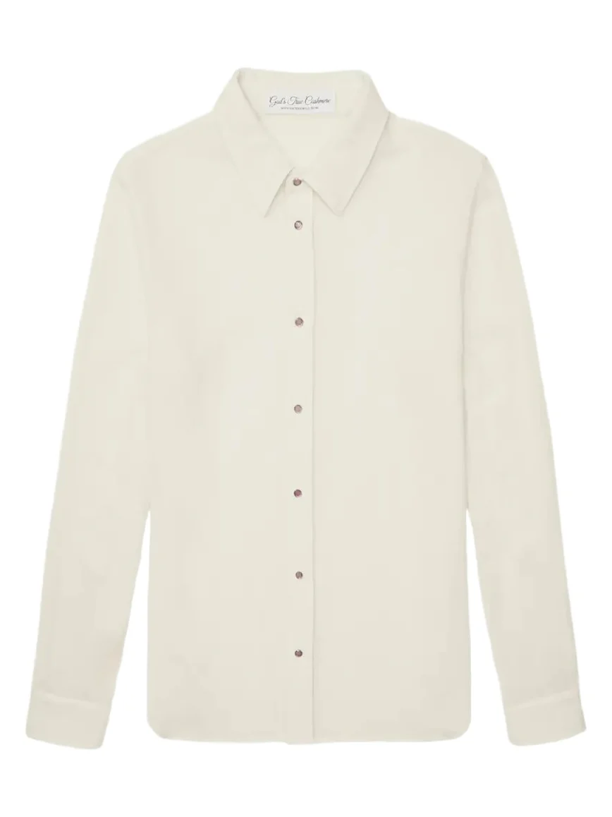 God’s True Cashmere Men's Cashmere Gauze Sport Shirt
