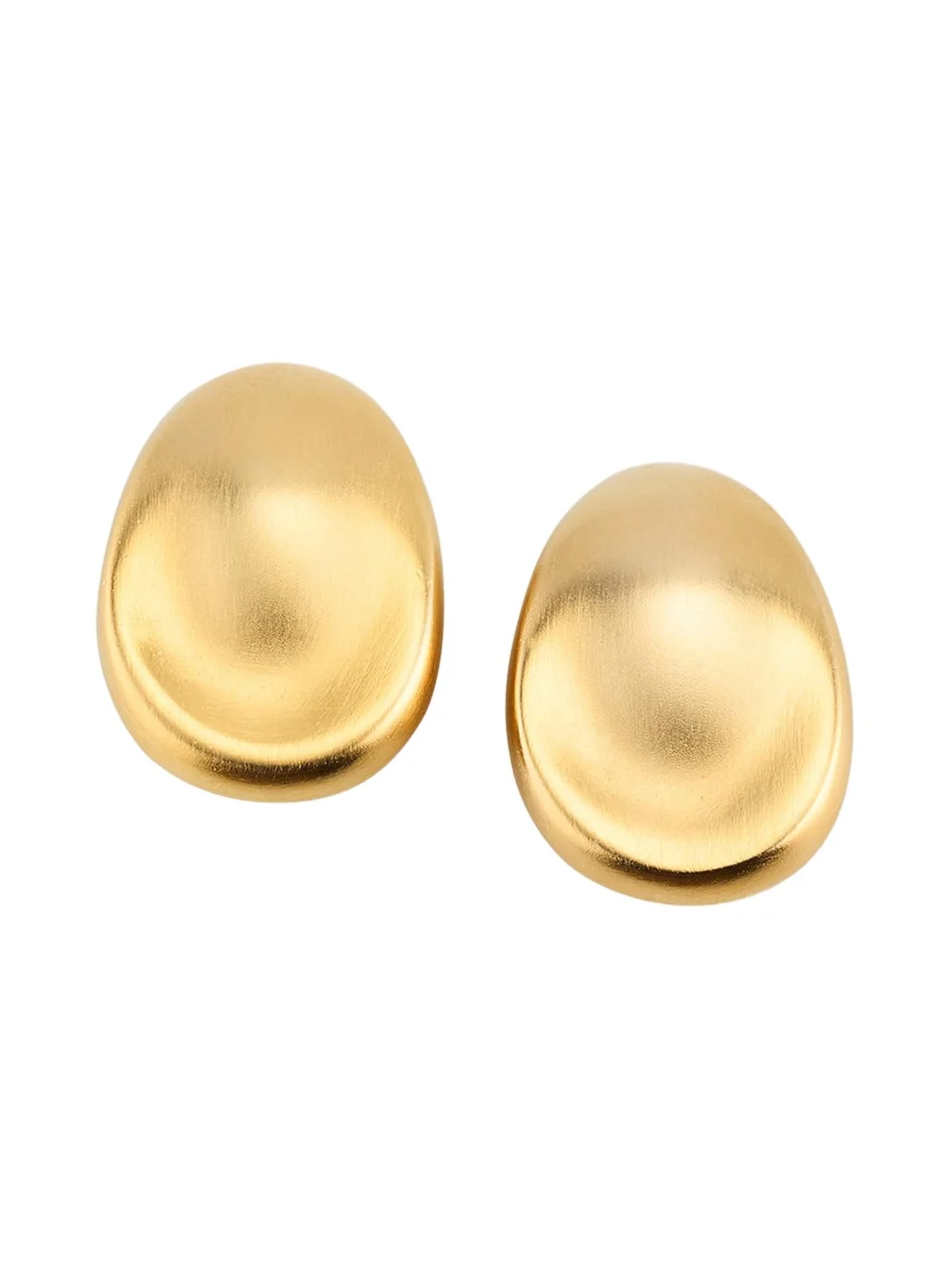 24K Gold Electroplate Clip-On Earrings 24K Gold Electroplate Clip-On Earrings