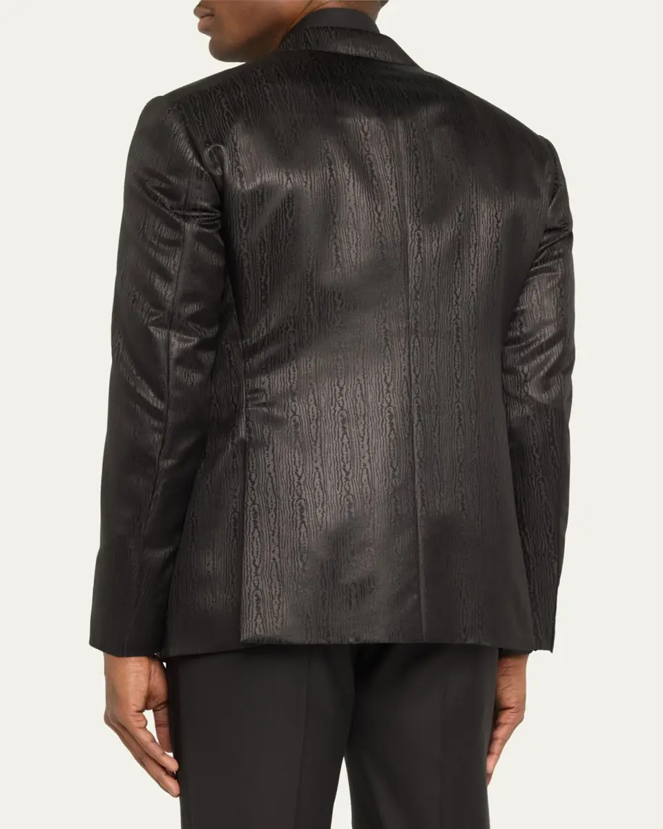 Giorgio Armani Men's Tonal Jacquard Dinner Jacket | Thumbnail 10 Giorgio Armani Men's Tonal Jacquard Dinner Jacket | Thumbnail 10