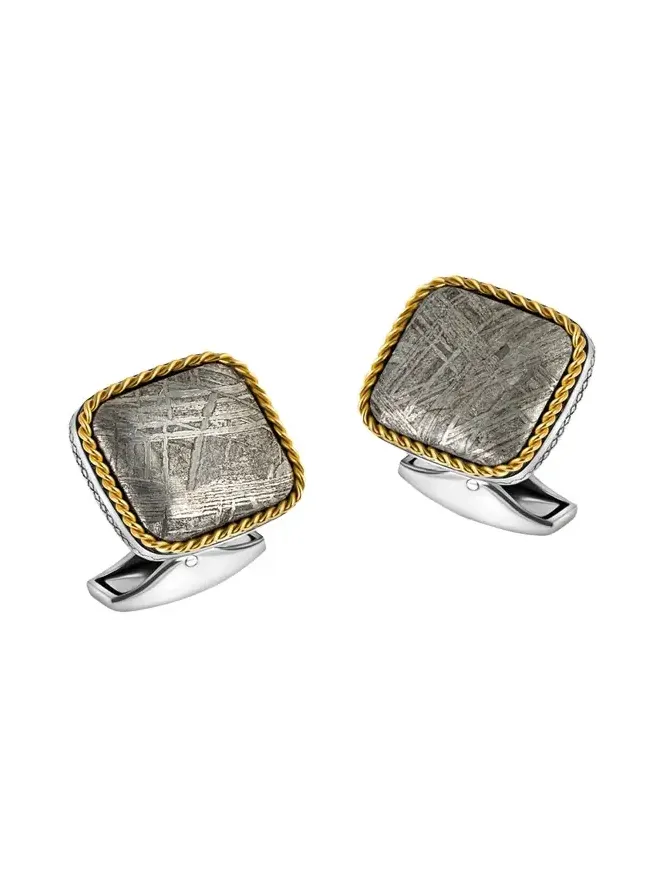Men's Limited Edition Meteorite Square Cufflinks Men's Limited Edition Meteorite Square Cufflinks
