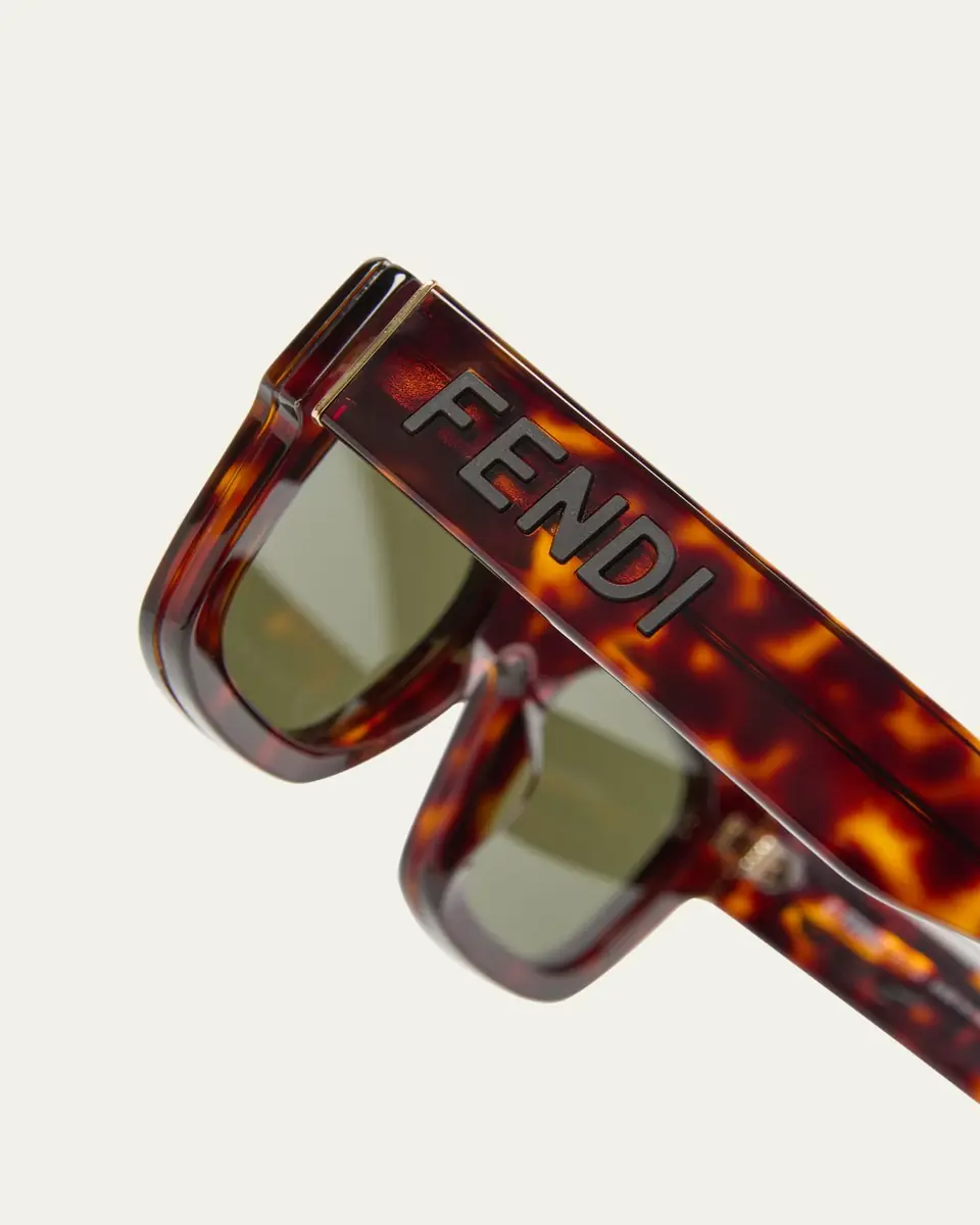 Fendi Men's Signature Oval Logo Sunglasses | Thumbnail 3