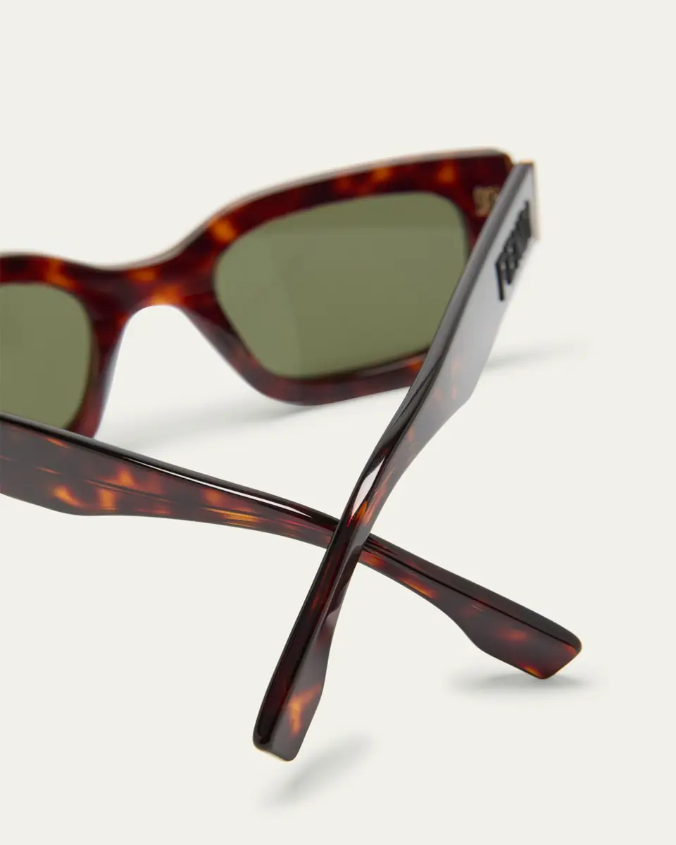Fendi Men's Signature Oval Logo Sunglasses | Thumbnail 4
