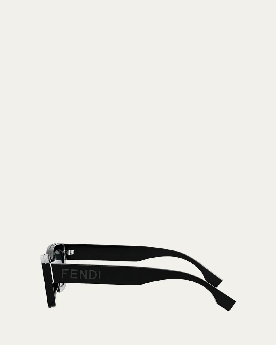 Fendi Men's Signature Oval Logo Sunglasses | Thumbnail 7