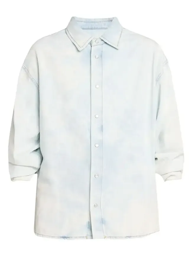 Keanu Ruched Denim Shirt Keanu Ruched Denim Shirt