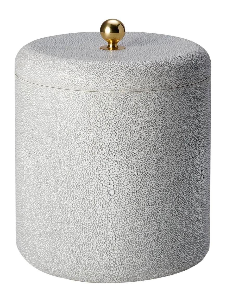 AERIN Faux Shagreen Ice Bucket, Chocolate