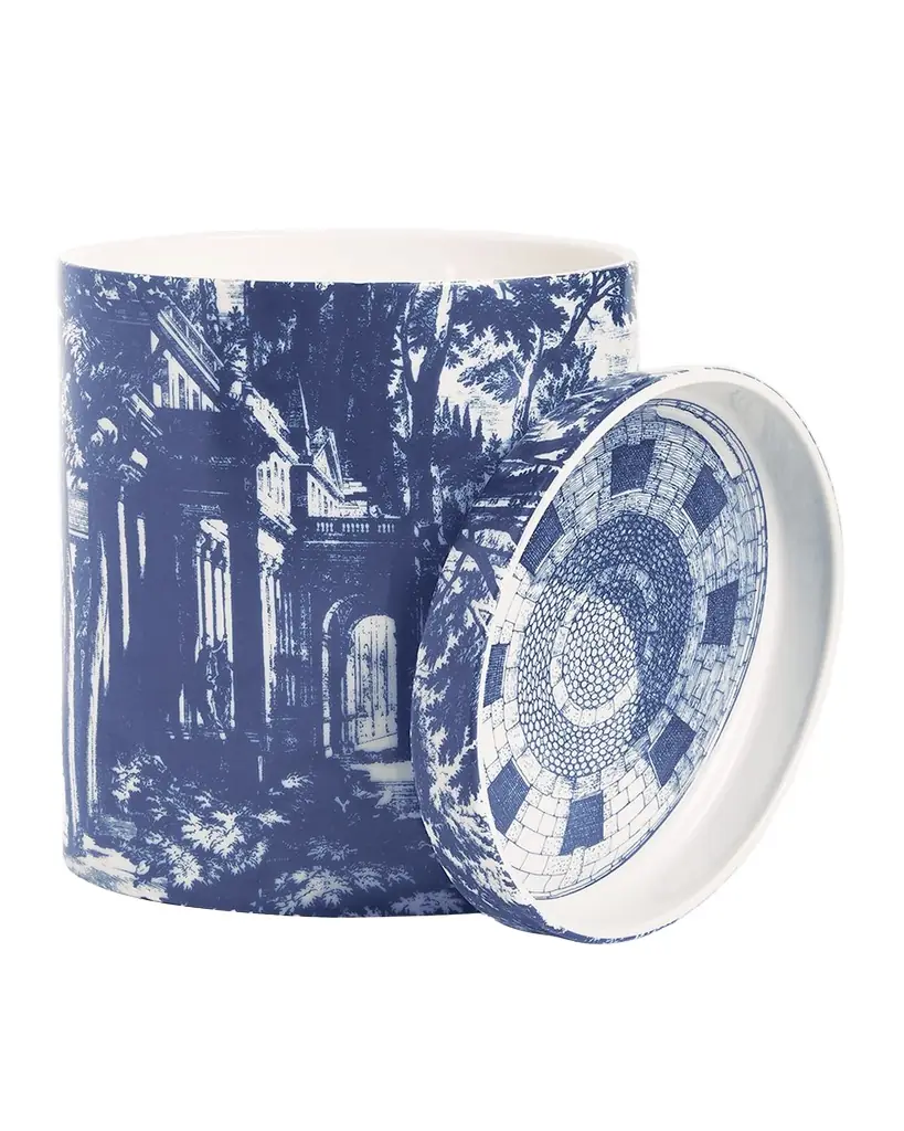 Fornasetti Scented Candle Large Blue & White/ Giardino Settecentesco | Image 1 Fornasetti Scented Candle Large Blue & White/ Giardino Settecentesco | Image 1