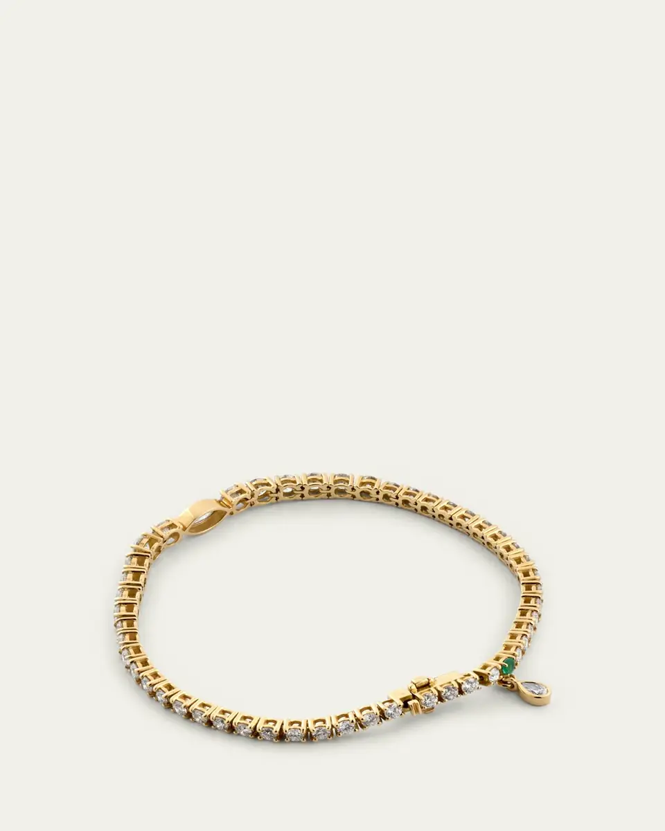 MONICA RICH KOSANN 18K Yellow Gold Tennis Bracelet with Prong Set Diamonds | Thumbnail 3 MONICA RICH KOSANN 18K Yellow Gold Tennis Bracelet with Prong Set Diamonds | Thumbnail 3