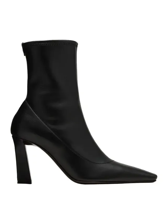 Barbaro Stretch Leather Ankle Booties Barbaro Stretch Leather Ankle Booties