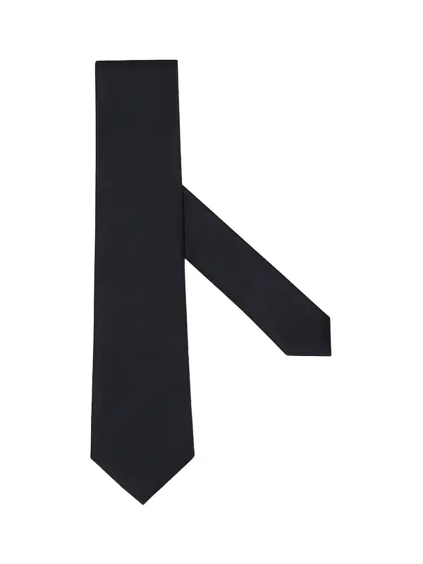 Men's Solid Silk Evening Tie, 7cm Men's Solid Silk Evening Tie, 7cm