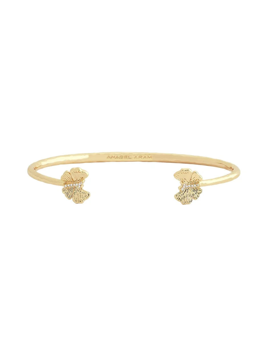 Cubic Zirconia Butterfly Bangle Bracelet Cubic Zirconia Butterfly Bangle Bracelet