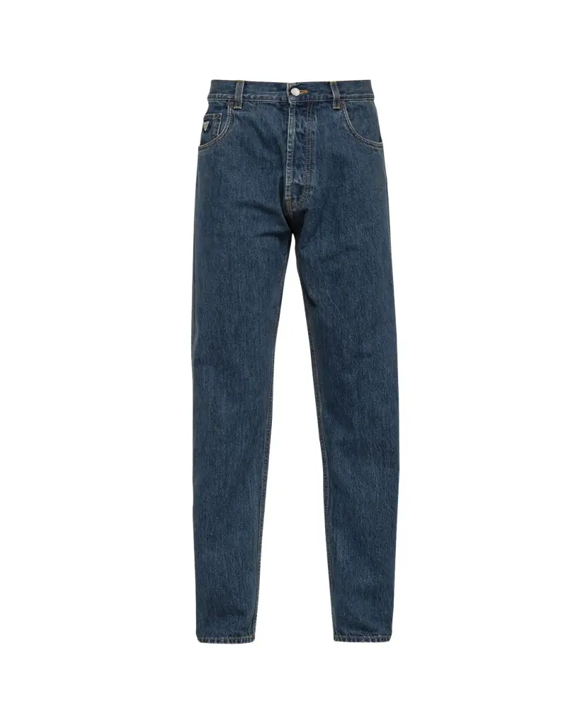 Prada Men's Relaxed Used-Look Jeans | Image 1 Prada Men's Relaxed Used-Look Jeans | Image 1