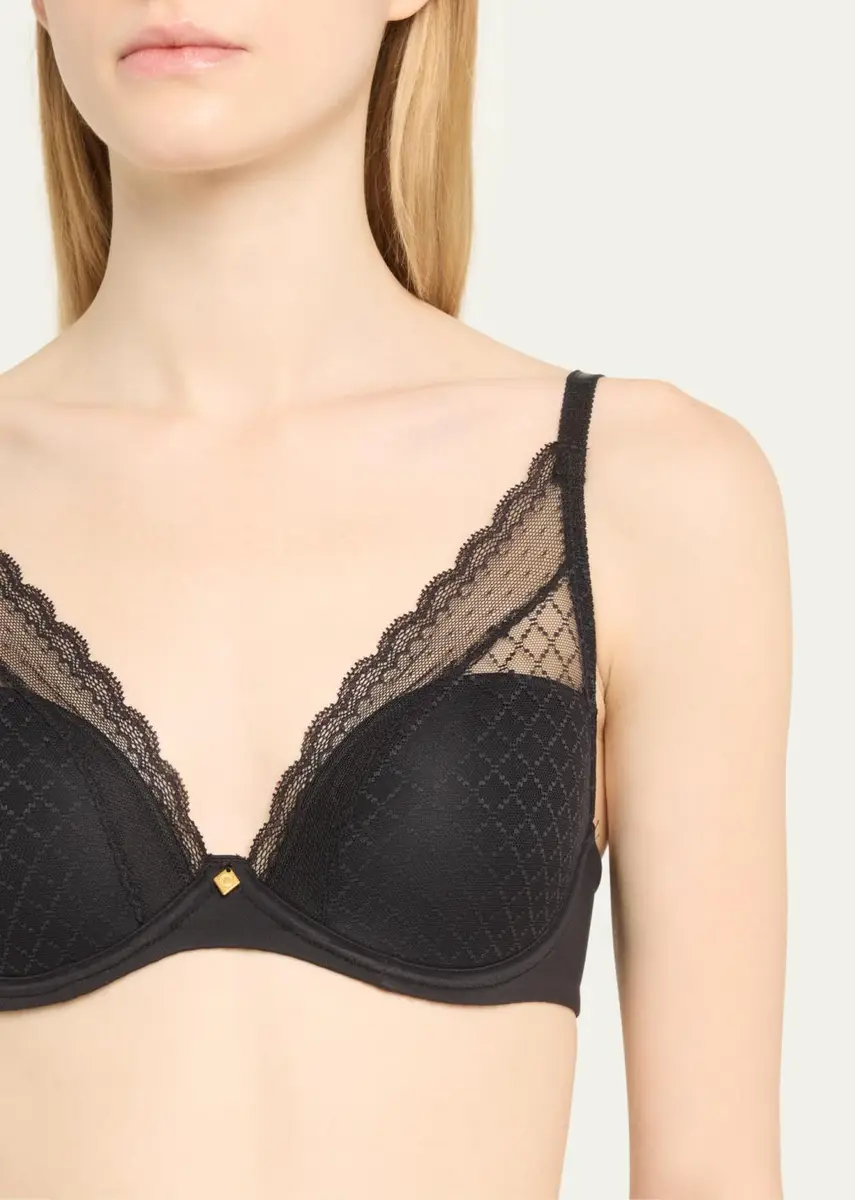Chantelle Norah Chic Lace Plunge T-Shirt Bra | Thumbnail 8 Chantelle Norah Chic Lace Plunge T-Shirt Bra | Thumbnail 8