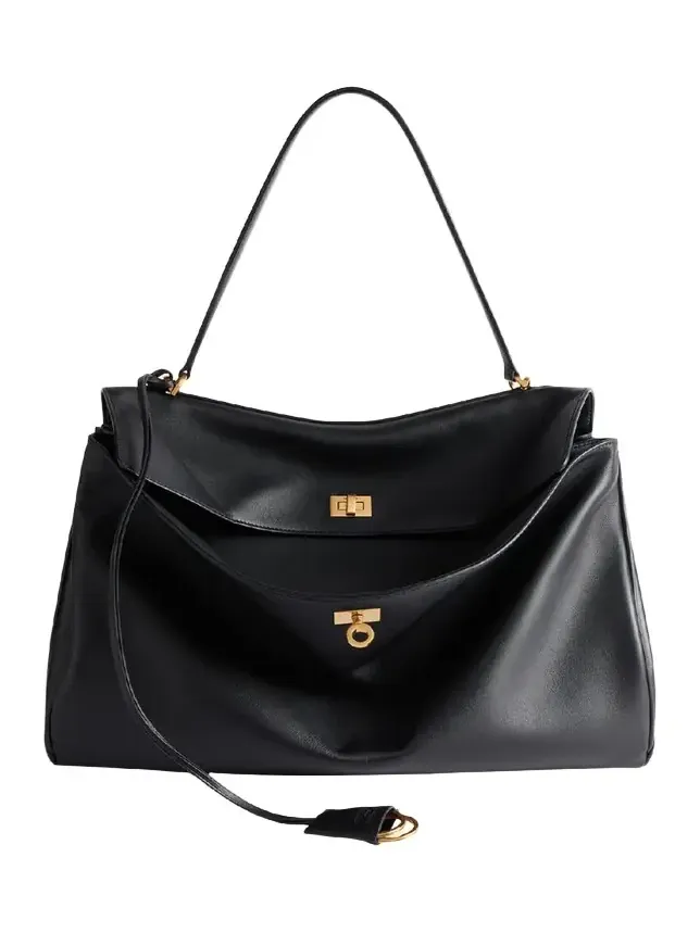 Rodeo Large Leather Top-Handle Bag