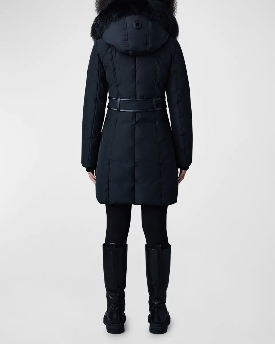 Mackage Kay Layered Parka Coat w/ Shearling Trim | Thumbnail 3 Mackage Kay Layered Parka Coat w/ Shearling Trim | Thumbnail 3