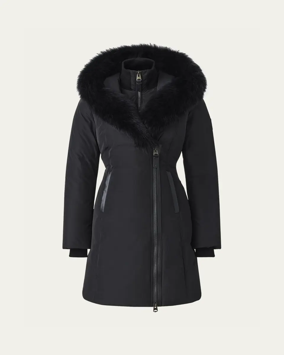 Mackage Kay Layered Parka Coat w/ Shearling Trim | Thumbnail 5 Mackage Kay Layered Parka Coat w/ Shearling Trim | Thumbnail 5