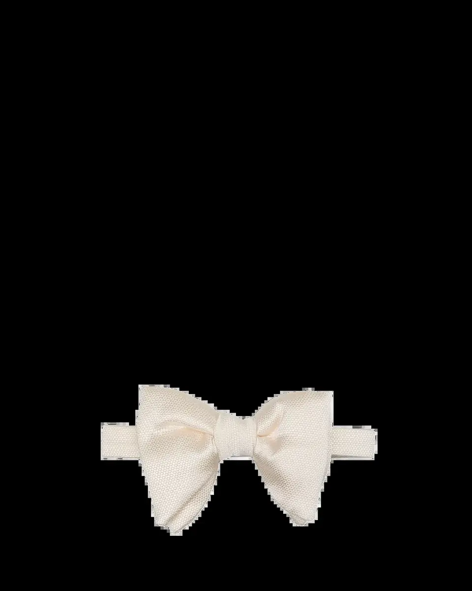 Tom Ford Men's Small Silk-Cotton Bow Tie | Thumbnail 2