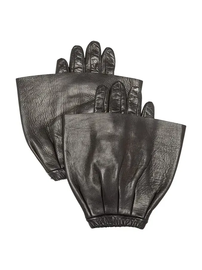 Molly Leather Gloves With Flared Cuffs