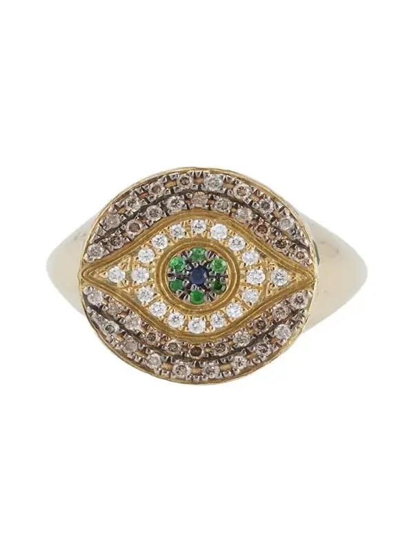 18K Gold Dawn Multi-Stone Chevalier Ring 18K Gold Dawn Multi-Stone Chevalier Ring