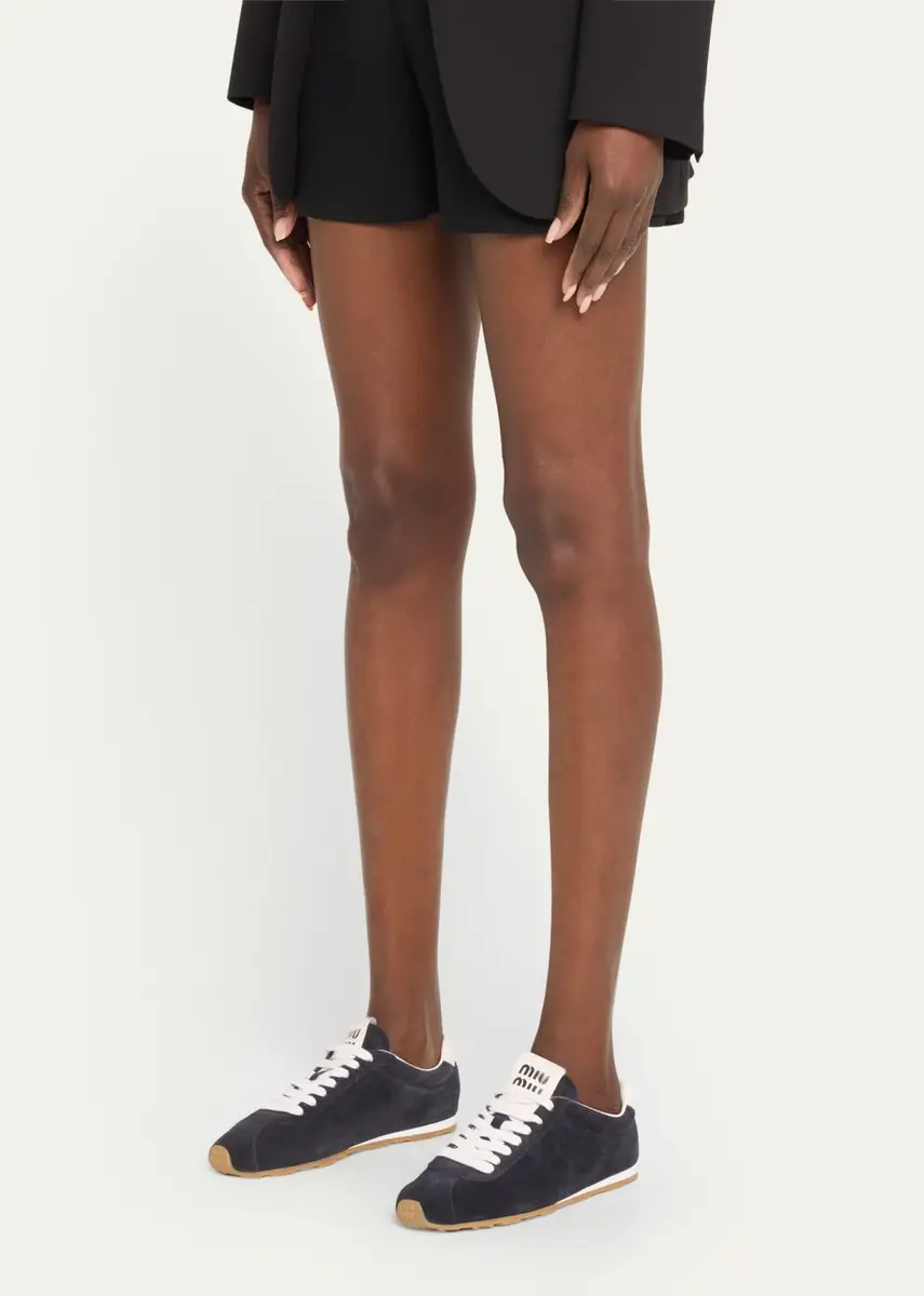 Miu Miu Suede Bicolor Retro Trainer Sneakers | Thumbnail 3 Miu Miu Suede Bicolor Retro Trainer Sneakers | Thumbnail 3