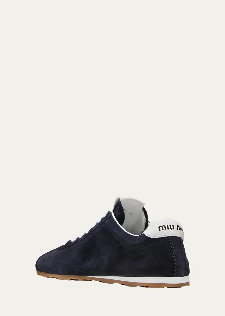 Miu Miu Suede Bicolor Retro Trainer Sneakers | Thumbnail 5 Miu Miu Suede Bicolor Retro Trainer Sneakers | Thumbnail 5