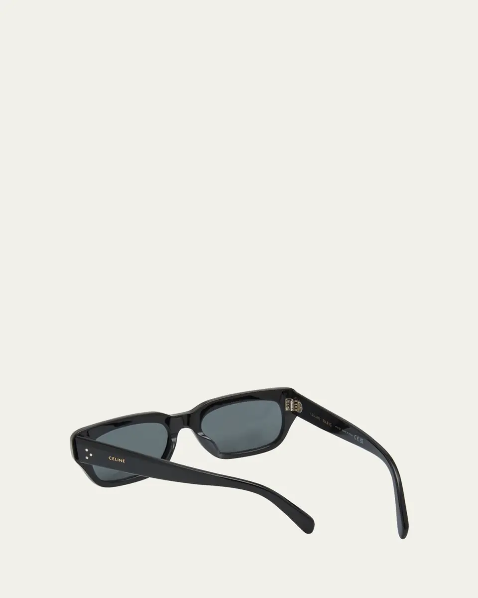Celine Men's 3-Dot Acetate Rectangle Sunglasses | Thumbnail 2
