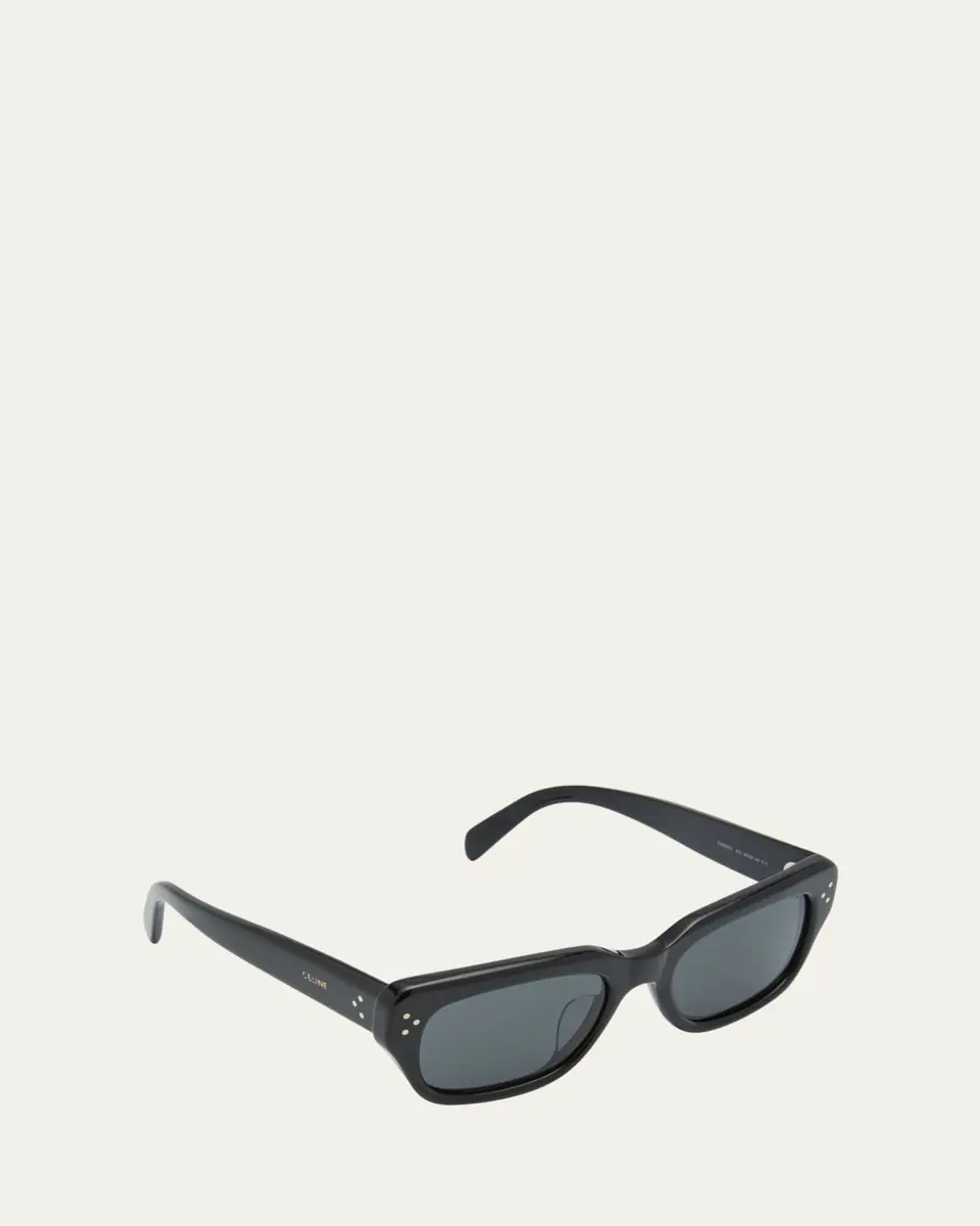 Celine Men's 3-Dot Acetate Rectangle Sunglasses | Thumbnail 3