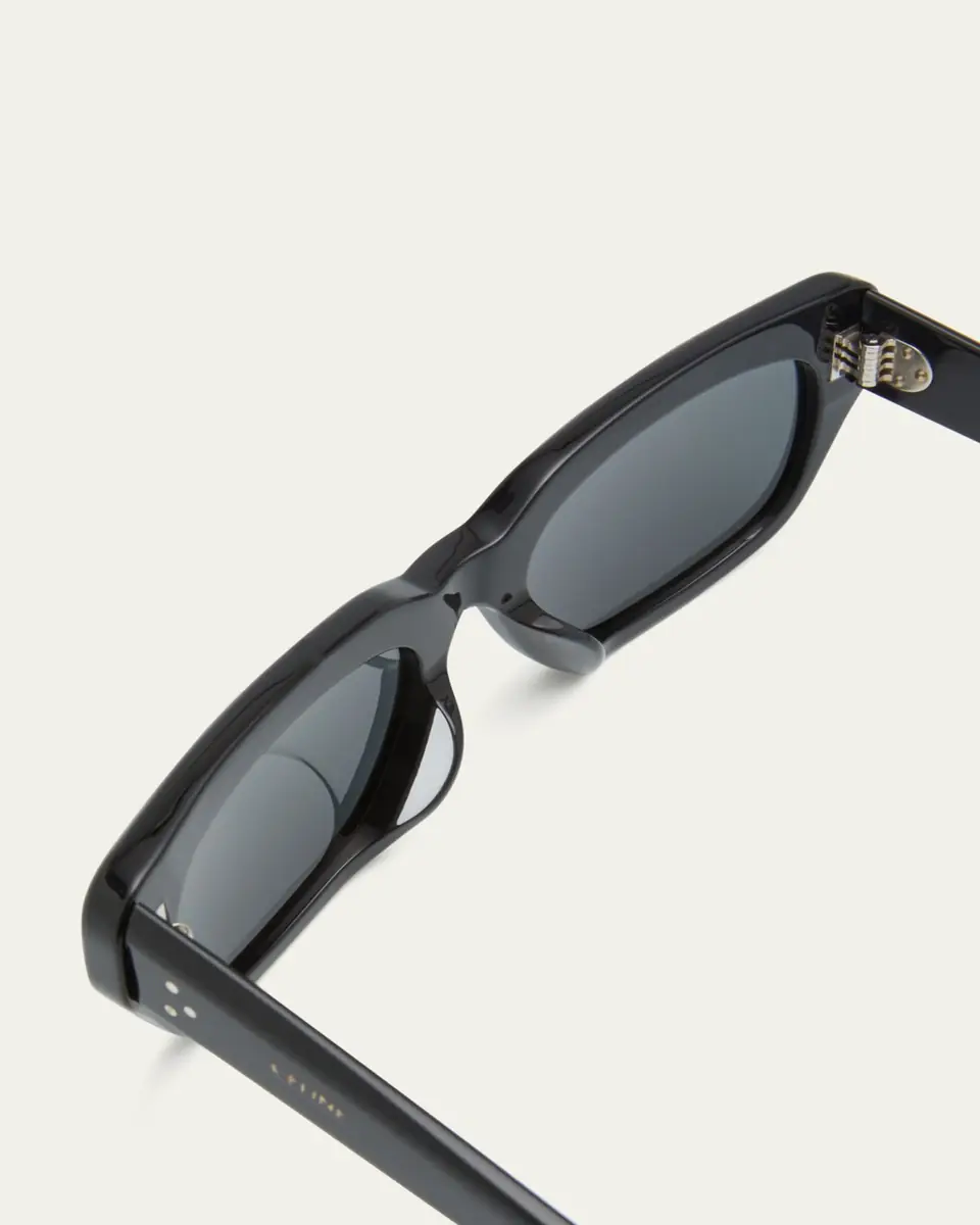 Celine Men's 3-Dot Acetate Rectangle Sunglasses | Thumbnail 4