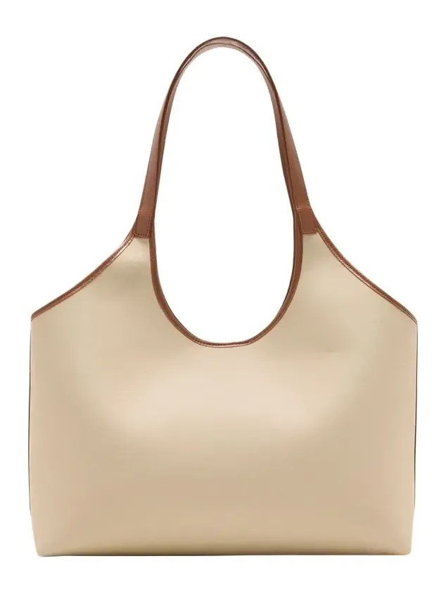 Canvas Basket Shoulder Bag