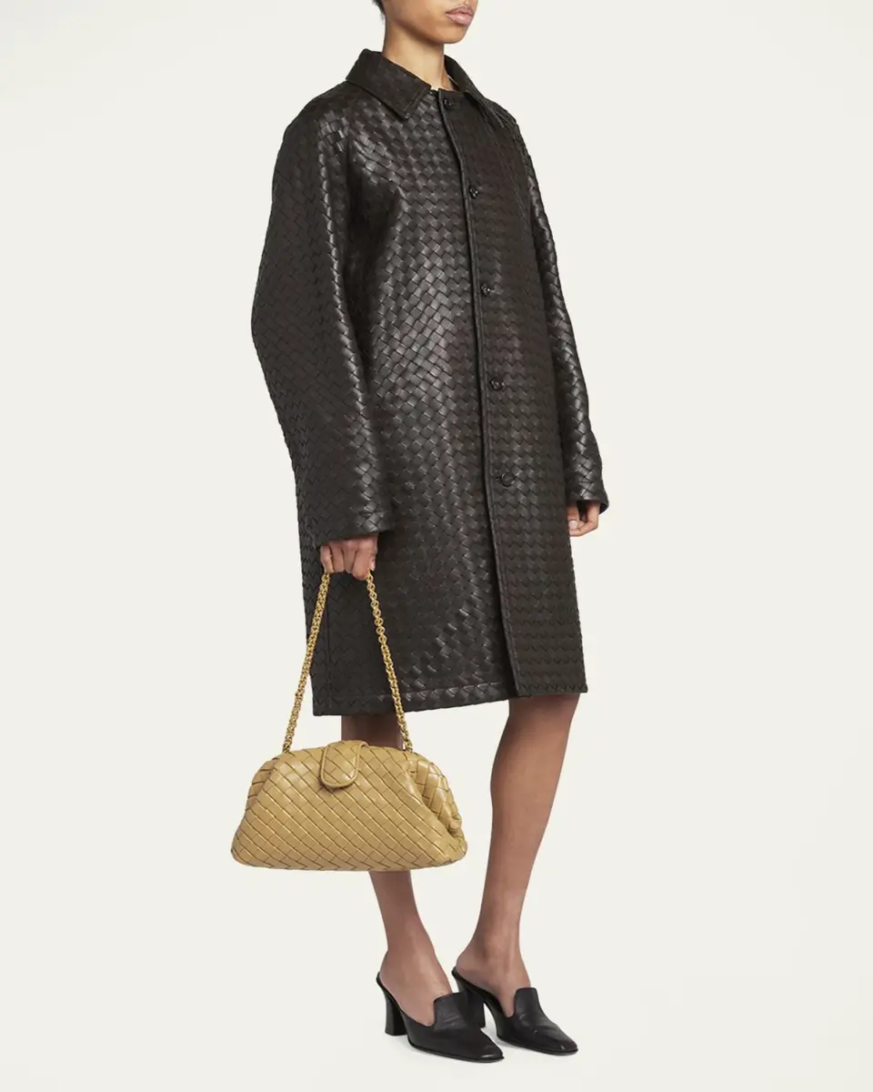 Bottega Veneta Teen Lauren 1980 Bag with Chain | Thumbnail 6 Bottega Veneta Teen Lauren 1980 Bag with Chain | Thumbnail 6