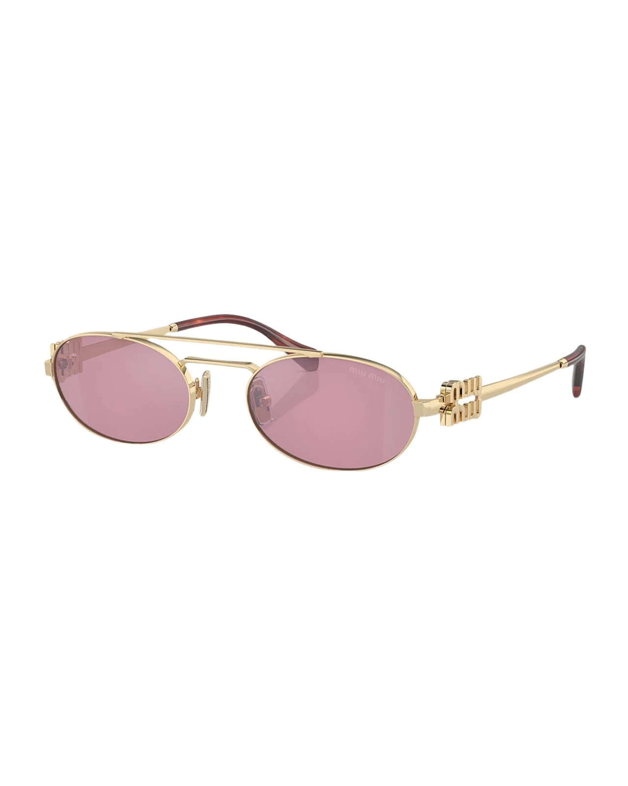 Miu Miu Logo Metal Aviator Sunglasses