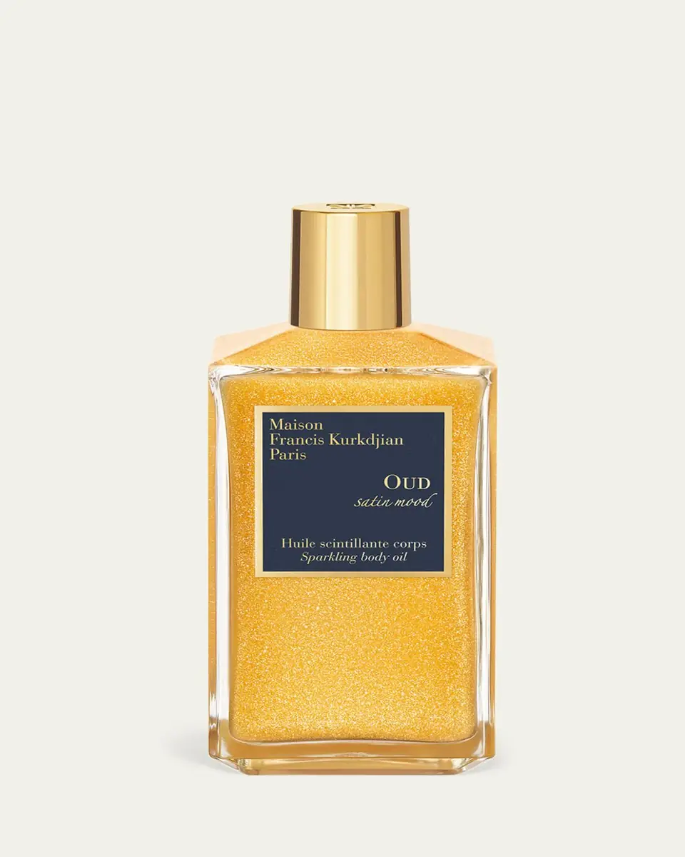 Maison Francis Kurkdjian OUD Satin Mood Scented Sparkling Body Oil, 6.7 oz. | Thumbnail 2 Maison Francis Kurkdjian OUD Satin Mood Scented Sparkling Body Oil, 6.7 oz. | Thumbnail 2