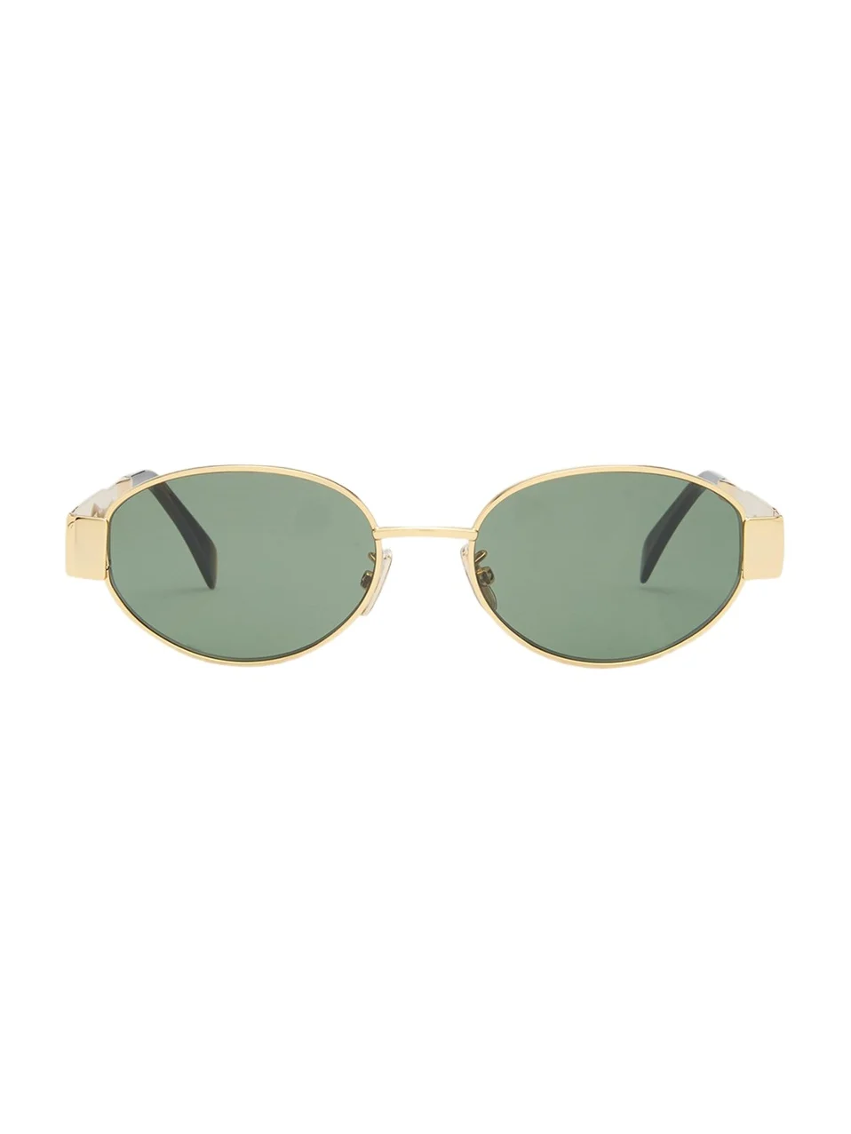 Men's Triomphe Metal Oval Sunglasses