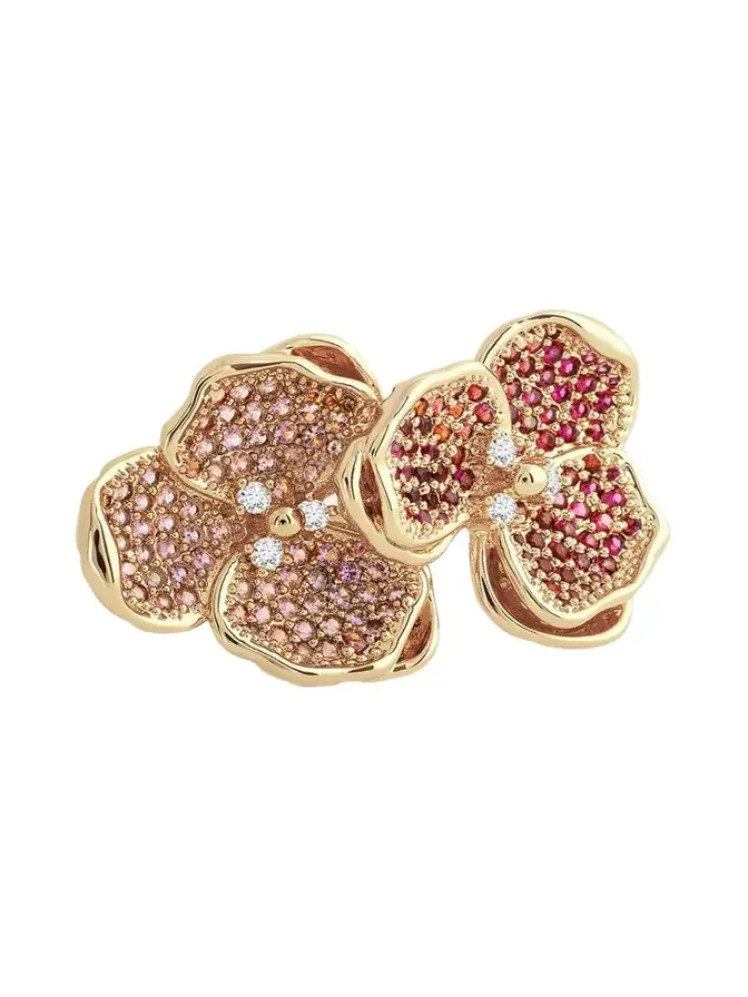 Cubic Zirconia Orchid Ring