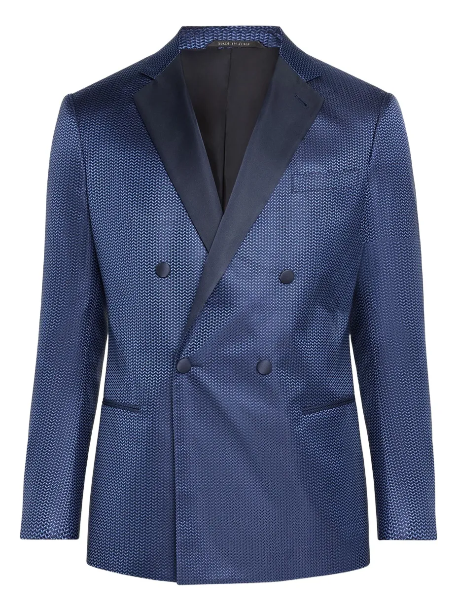 Men's Chevron Double-Breasted Dinner Jacket Men's Chevron Double-Breasted Dinner Jacket