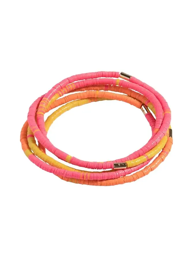 Heishi Bead Bracelets, Set of 5 Heishi Bead Bracelets, Set of 5