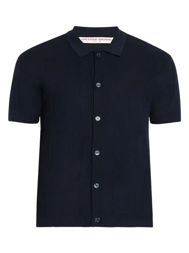 Men's Tiernan Mercerized Pique Button-Down Shirt Men's Tiernan Mercerized Pique Button-Down Shirt