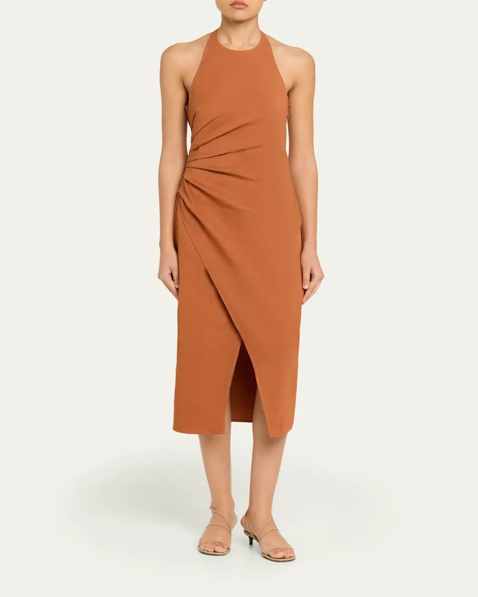 A.L.C. Sylvie Halter Midi Dress | Thumbnail 6