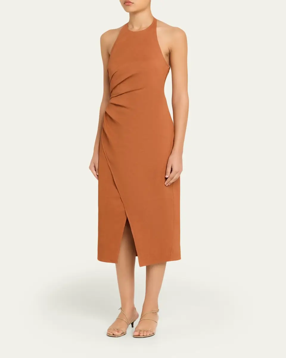 A.L.C. Sylvie Halter Midi Dress | Thumbnail 8