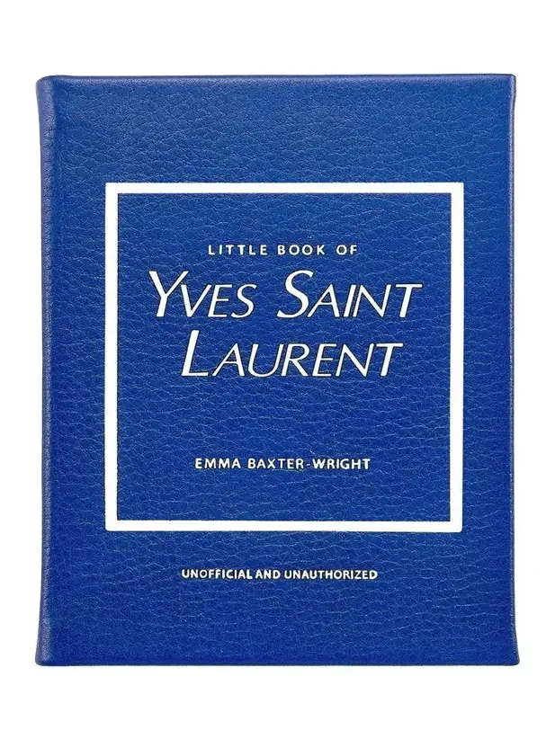 Graphic Image "Little Book of Yves Saint Laurent" Leather Bound Book by Emma Baxter-Wright