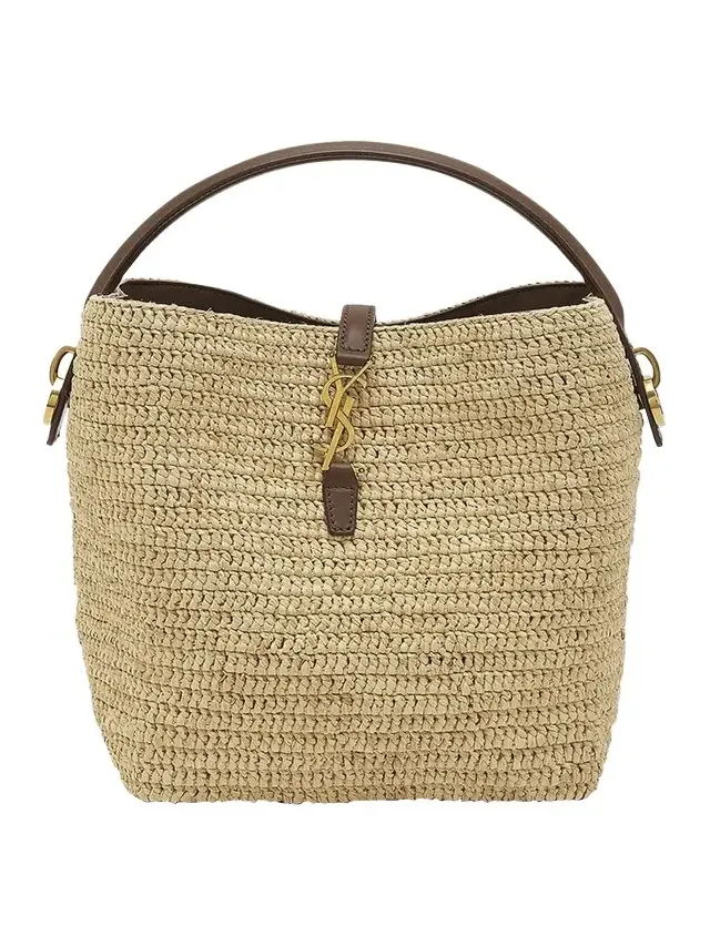 Le 37 Raffia Bucket Bag