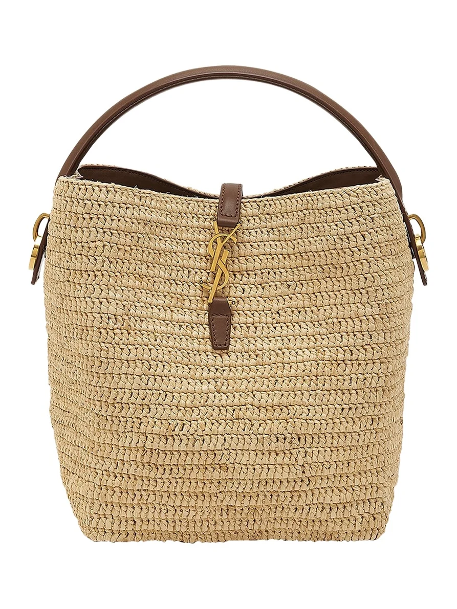 Le 37 Raffia Bucket Bag