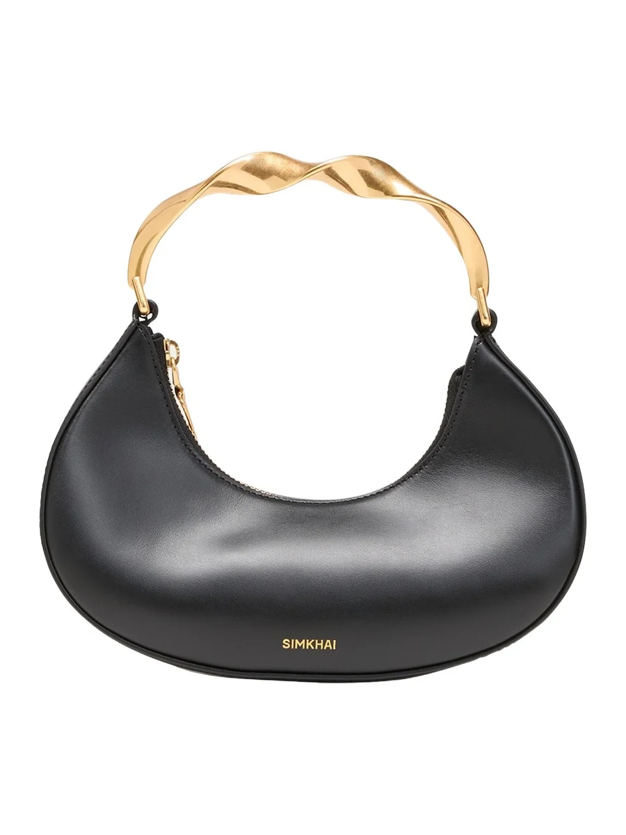 Nixi Twist Leather Top-Handle Bag