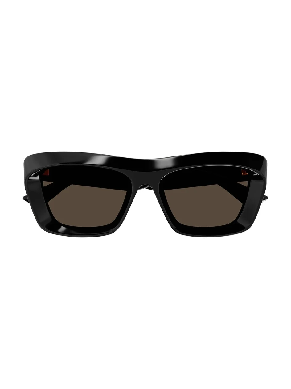 Beveled Acetate Rectangle Sunglasses