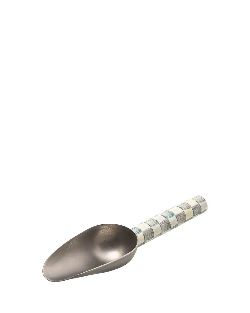 MacKenzie-Childs Sterling Check Enamel Scoop, Small