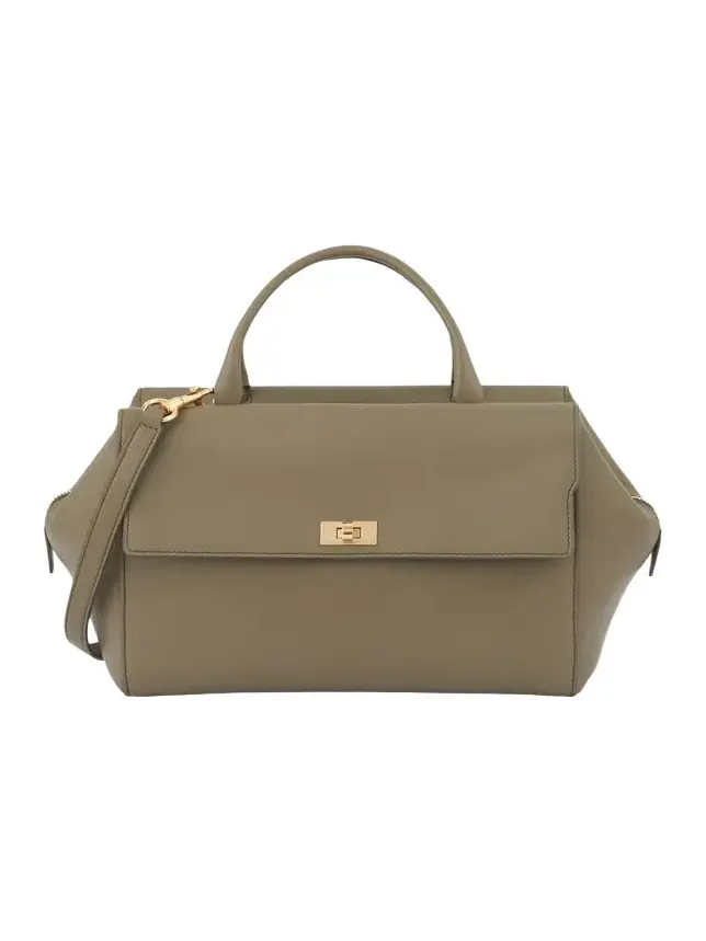 Anya Hindmarch Seaton Zip Leather Satchel Bag