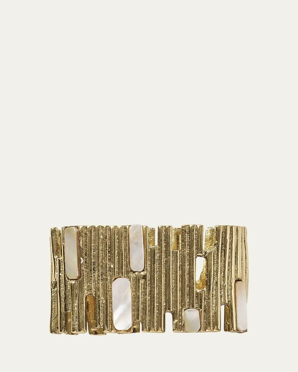 Kim Seybert Gold Matrix Napkin Ring | Thumbnail 2