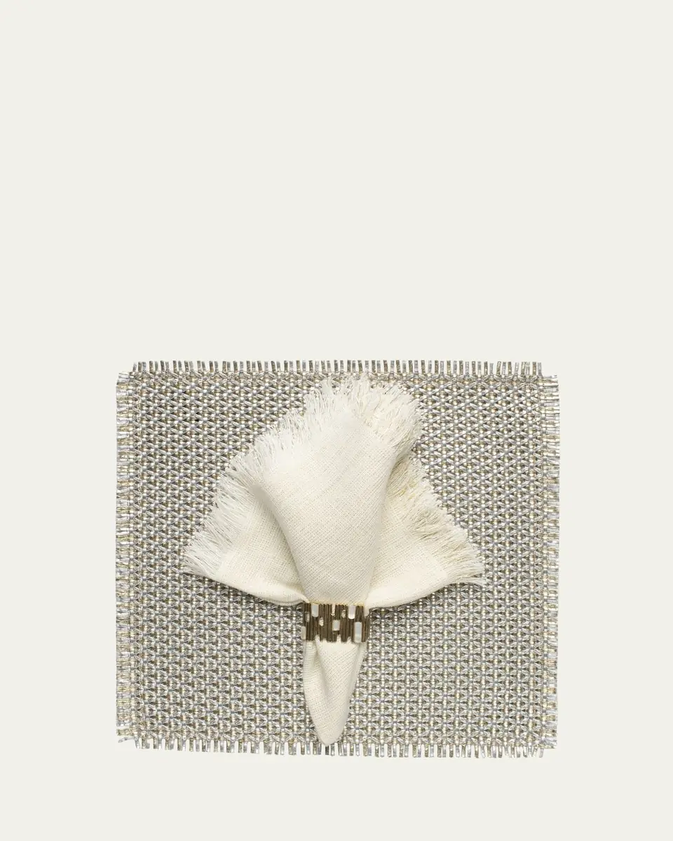 Kim Seybert Gold Matrix Napkin Ring | Thumbnail 4