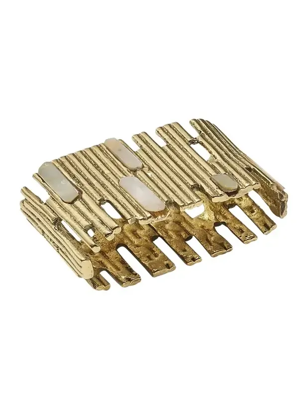 Kim Seybert Gold Matrix Napkin Ring