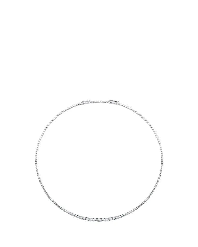 18K White Gold Isadora Graduated Diamond Tennis Necklace 18K White Gold Isadora Graduated Diamond Tennis Necklace